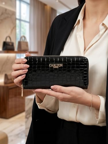 Carlton London Women Wallet,Black,Free Size
