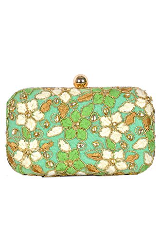 DUCHESS! Handicraft Item Very Beautiful Clutch (Green)