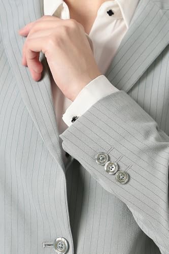 Women Grey Stripe Blazer