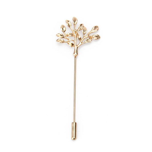 Wynameleri UJOY Lapel Pins Brooch Rose Gold Tree of Life Design