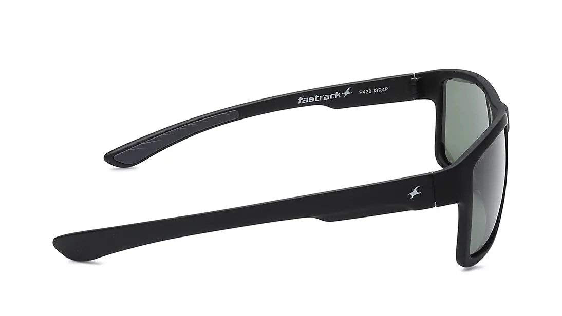 Fastrack Green Square Polarised Sunglasses for Men