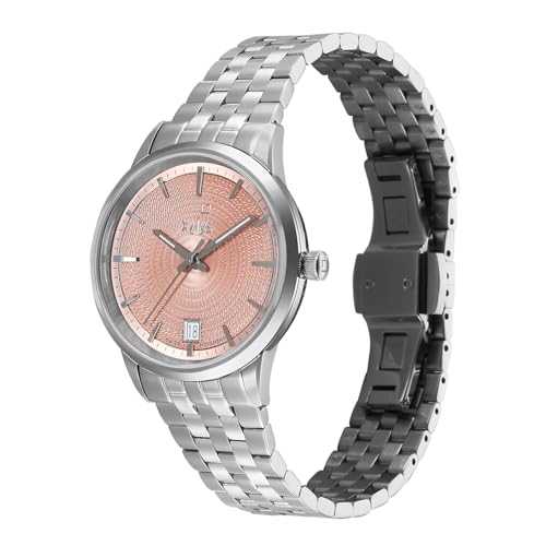 Xylys Waltz-L with Analog with Date Quartz Pink Dial Silver Stainless Steel Strap Watch for Women - 45028SM01E