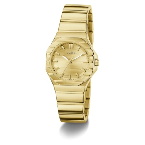 GUESS Square 30mm Champagne Dial Analog Women Watch - GW1110L2