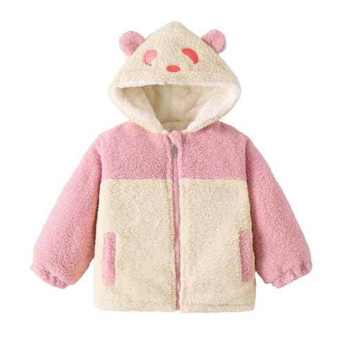 Hopscotch Girls Full Sleeves Color-block Print Pink Jackets For Ages (8-9 Years)