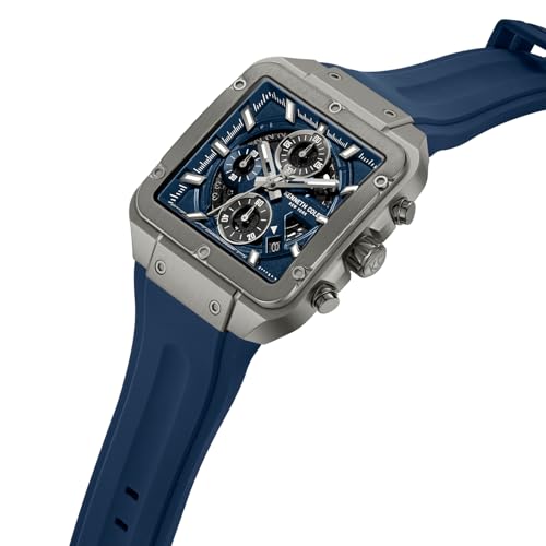 Kenneth Cole Quartz Analog with Blue Dial Blue Silicone Strap Watch for Men - KCWGO0065501MNW