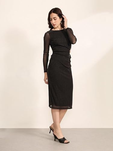 Kazo Anthracite Midi Dress (Black M)