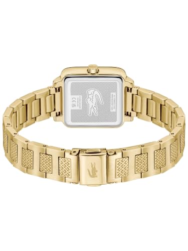 Lacoste Lacoste.12.12 Leap Qtz Basic Gold Square Dial Women's Watch- 2001464