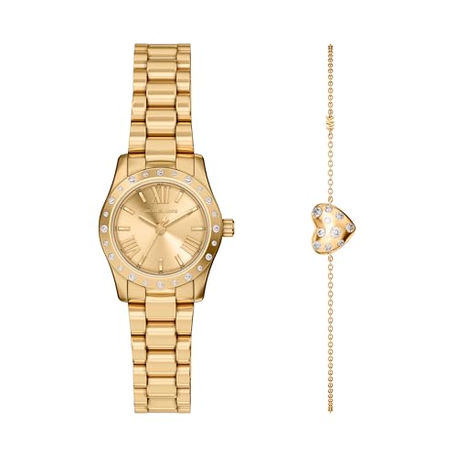 Michael Kors Lexington Gold Quartz Stainless Steel Watch MK4992SET