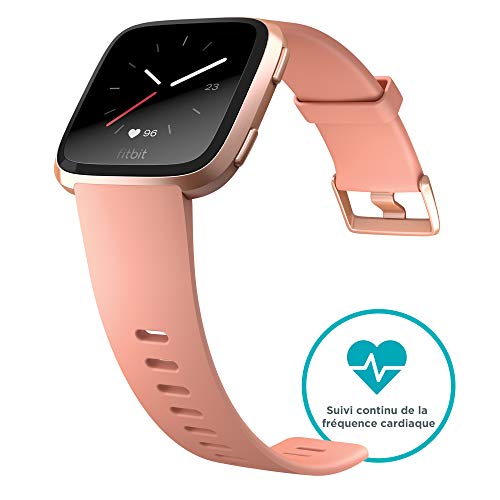 Fitbit Versa Health and Fitness Smartwatch, OneSize (Peach) (Unisex)