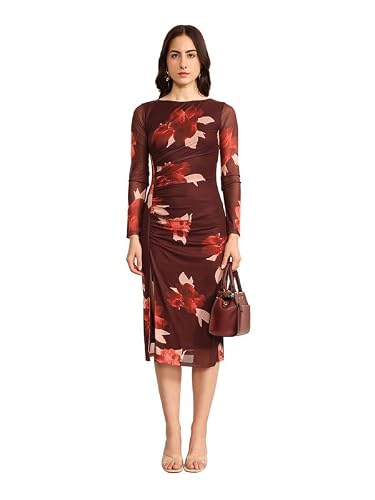 Kazo Botanical Midi Dress (Multicolor XL)