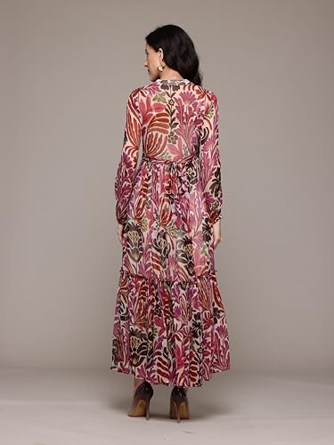 Label RITU KUMAR Multi Color Felix Long Dress with Camisole