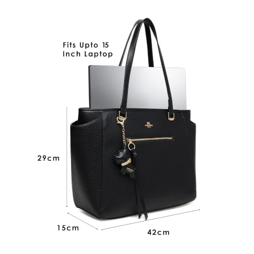 Akiki London Women's Cambridge Tote Handbag | Upto 15 Inch Laptop | Tote Bag for Work | Ladies Purse | Stylish Shoulder Bag | Gift for Women