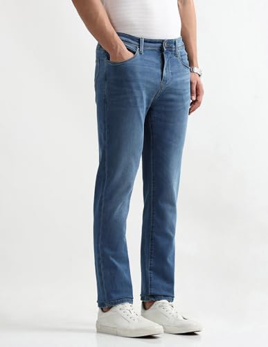 Arrow New York Men's Regular Jeans (ANAKJN2665_Blue