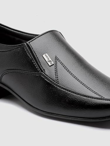 Action Shoes Men's Black Formal Shoes - 9 UK/India (43 EU)(D-63-BLACK)