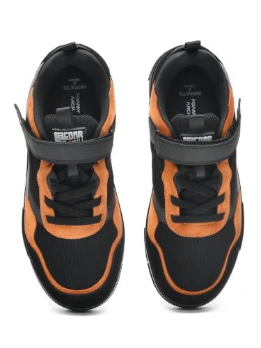 Impakto Men's Sneakers | Lightweight & Soft Cushioned Insole | Velcro Closure | Comfortable & Tripple Density Sole | Trendy Lace-Up Casual Shoes for Casual Outings, Running & Trainning Tan