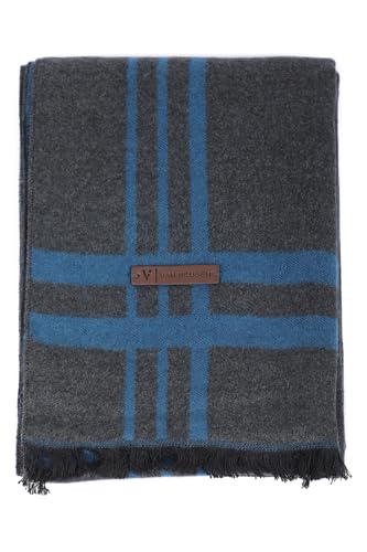 Men Grey Check Casual Muffler