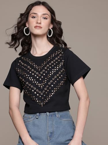 Label RITU KUMAR Black Paulina Top