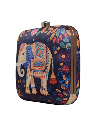 Artklim Elephant Printed Clutch