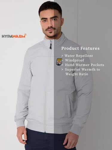 Wildcraft Men Sierra Solid Nylon Blend Collored Casual Quilted Jacket, Full Sleeve - Regular fit, Silver, S