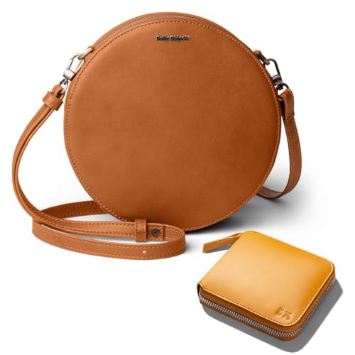 DailyObjects Orbis Sling Crossbody Bag for Women and Stylish Latest Zip Wallet Purse for Girls & Women | Durable Vegan Leather | Handcrafted Ladies Bag | Zip Closure | Mobile Sling Side Bag (Combo)