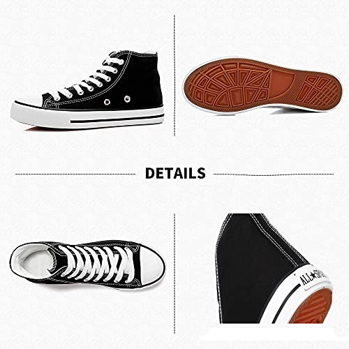TrenDuty Long High Ankle Shoes Sneakers Black uk7 Shoes