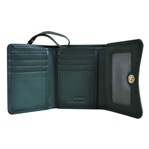Calfnero Women's Genuine Leather Wallet-Long Purse Wallet with Multiple Card Slots, Zip Pocket and Note Compartment (Oliver)