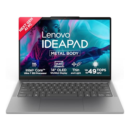 Lenovo IdeaPad Slim 5 Intel Core Ultra 7 355 Next-Gen AI PC (16GB RAM/512GB SSD/14 (35.5cm)/WUXGA OLED/Copilot+ PC/Windows 11/M 2 Year Onsite Warranty + Accidental Damage Protection