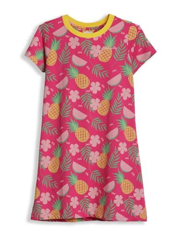 Allen Solly Girls Pink Print Casual Dress