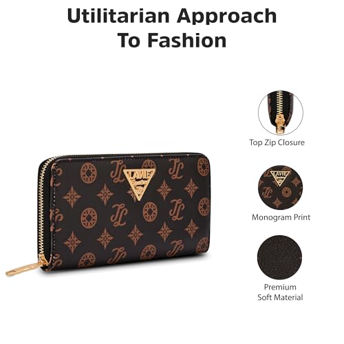 Lavie Signature Women's Mono Berlin Zip Wallet |Gift for Women