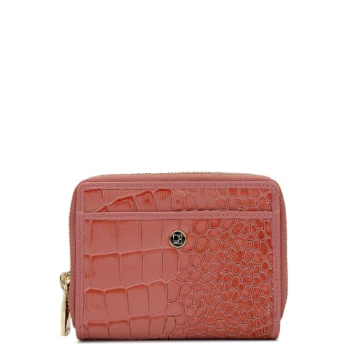 Da Milano Premium Leather Wallet for Women | Multi Compartment Travel Wallet - Rose Pink