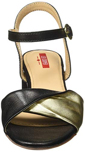 Lee Cooper Women Black Fashion Sandals-4 UK (37 EU) (LF5189A)