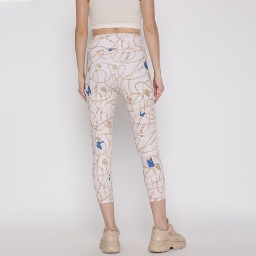 GUESS Women Off White Printed Legging_7628067145101