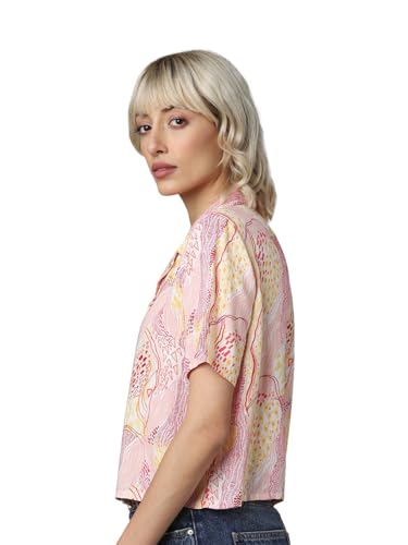 ONLY Women Printed Viscose Regular Fit Multicolor Shirt