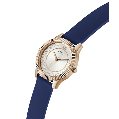 GUESS Silicone Analog White Dial Women's Watch-Gw0766L4