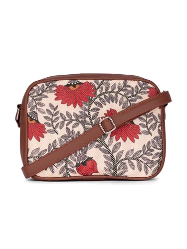 ZOUK Sling Bag | Crossbody Bags for Women | Women's Handbags | Stylish | Vegan Leather Evening Bag | Travel & Office Use | Purse and Wallet | Nawabi Couture