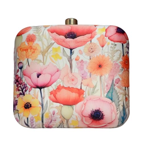 Artklim Floral Printed Clutch