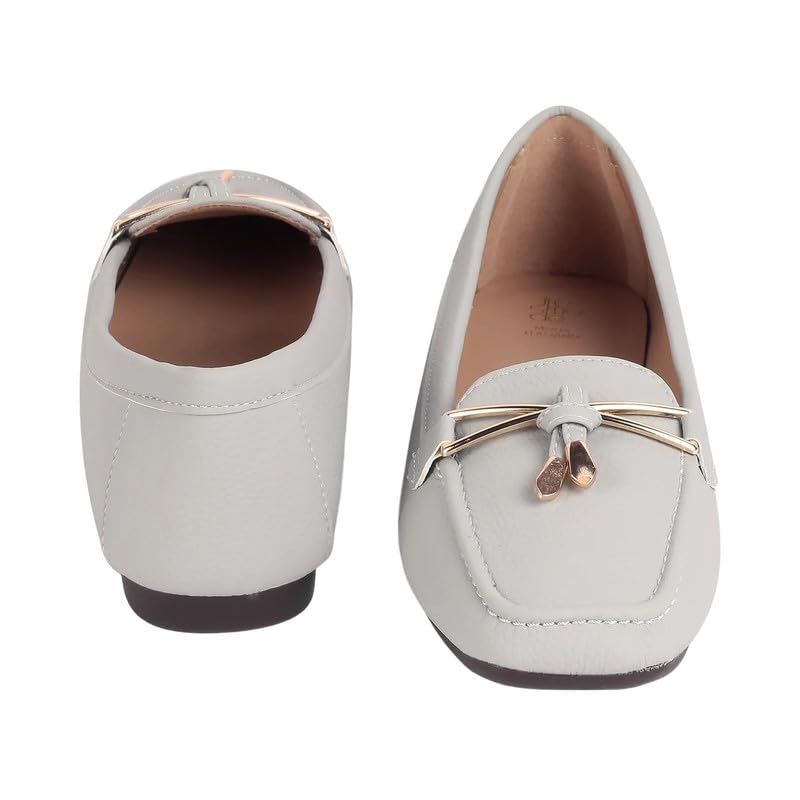 tresmode COYENT Grey Women's Casual Loafers in Size 2 UK / 35 EU