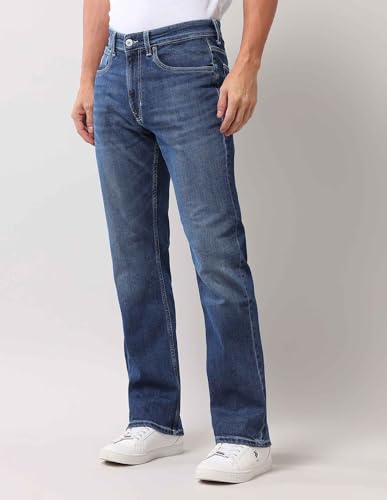 U.S. POLO ASSN. Denim Co. Men's Regular Jeans (UDJEN1756_Med Blue