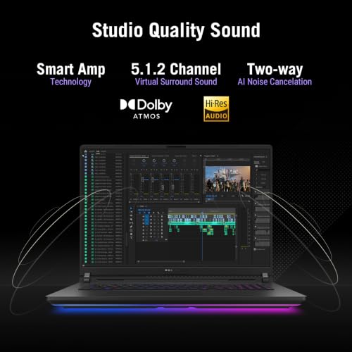 ASUS ROG Strix Scar 18 (2026),Intel Core Ultra 9 (Series 2),RTX 5080-16GB,32GB RAM (Upgradeable),1TB SSD,4K FHD+,18"(45 cm),Win 11,M365 Basic(1Y),Office 24,Black,3.7 Kg,G835LWG-TQ363WS,Gaming Laptop