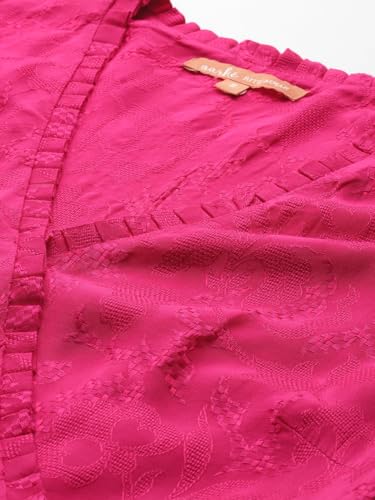 Aarke Ritu Kumar Fushia Oryn Solid Long Dress