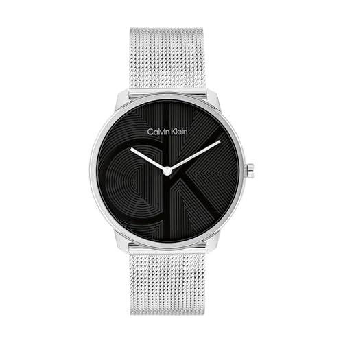 Calvin Klein Ck Iconic Qtz Basic Slim Black Round Dial Unisex's Watch- 25300012