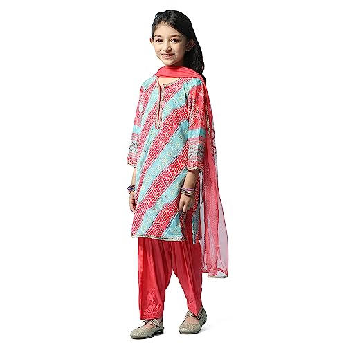 BIBA GIRL PRINTED CRINKLED KID(KW5392_SEA GREEN_7)