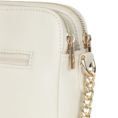 Fastrack StitchPlay Sling | Quilted Faux-Leather Women’s Handbag | Crossbody with 3 Compartments & Metal Strap | Sling for Everyday Carry