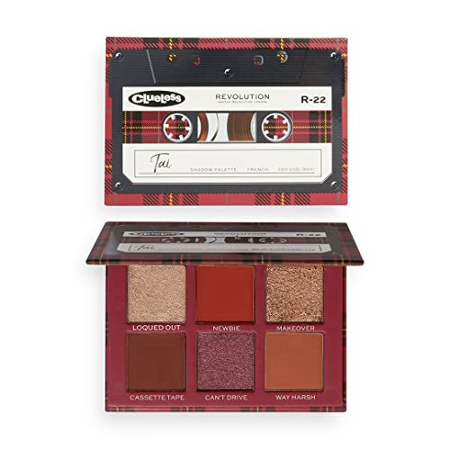 Makeup Revolution Clueless x Revolution Tai Rolling with the Homies Palette Nude Eyeshadow Long Lasting Multi Reflective Shimmer Matte Glitter Pressed Pearls Eye Shadow Makeup Pallet