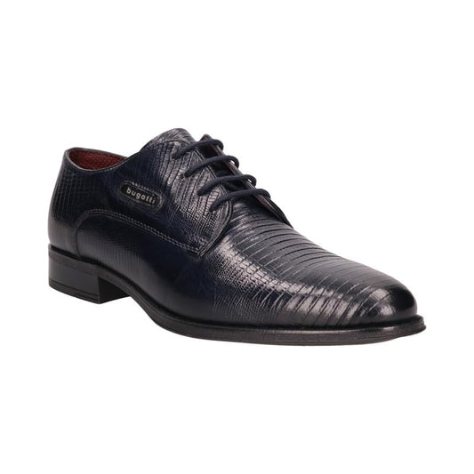 Bugatti Zavinio Dark Blue Leather Mens Derby Shoes - UK 12
