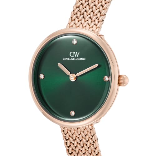 Daniel Wellington Round 30mm Green Dial Analog Women Watch - DW0DL2701