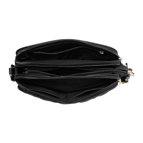Fastrack Quilted Sling Bag for Women, Girls and Ladies | 3 Spacious Compartments with Quick Zipper Access Pockets