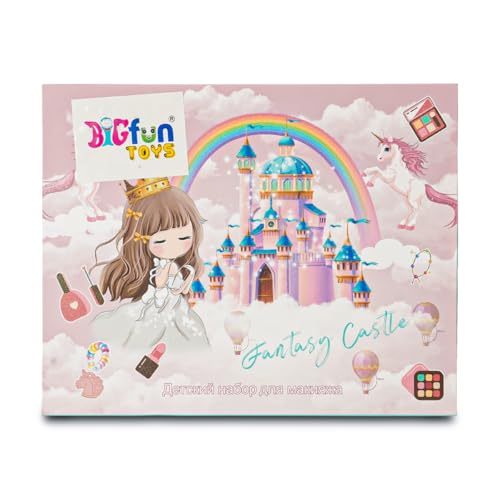 ILEARNNGROW Kids Makeup Kit 28 Piece | Washable Pretend Play Set for Girls 4+ Unicorn
