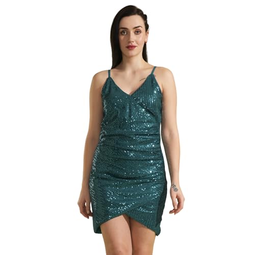 Globus Women Dresses (GS567623_Teal_S)