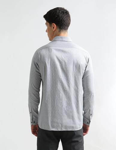 Arrow Grey Formal Shirt_ARAEOSH3088_39